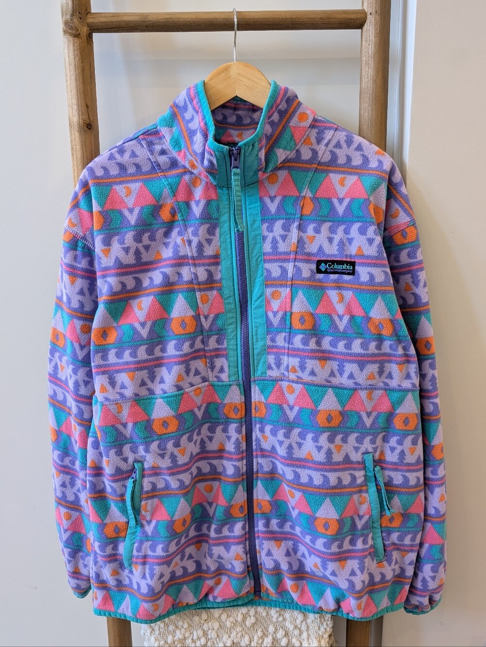 Columbia Back Bowl Lightweight Fleece Zip Up Jacket - Picture 2 of 8